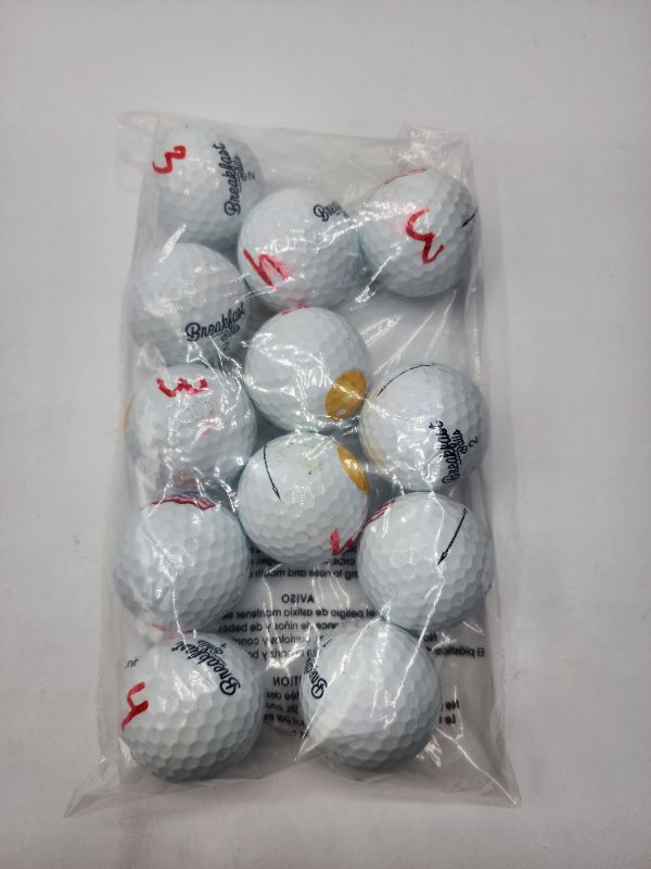 Photo 1 of 1 Dozen Breakfast Golf Balls 6 Bacon 6 Egg  - *Single Use Test* - 