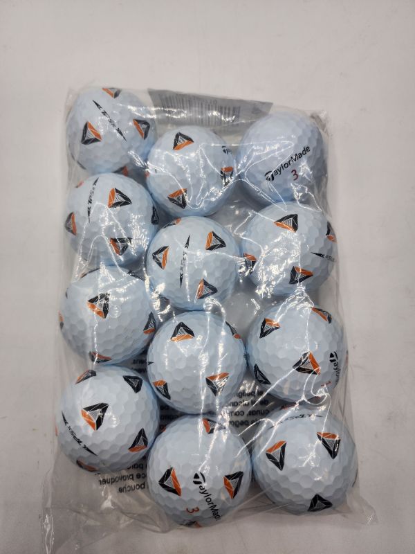 Photo 1 of 1 Dozen TP 5x TaylorMade Golf Balls - 11 TP5X PIX 1 - TP5X BAM *Single USE Test*
