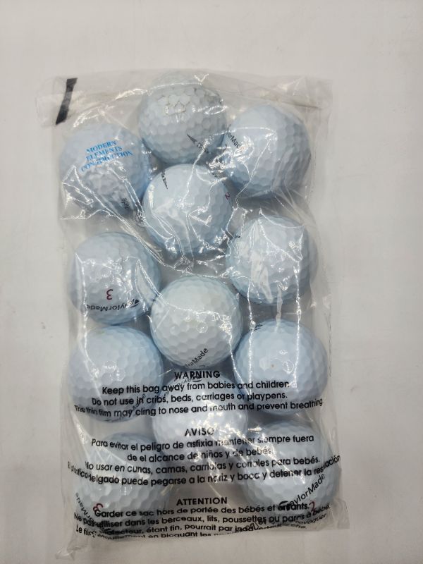 Photo 3 of 1 Dozen TaylorMade TP5X Golf Balls 2024 *Single USE Test* 