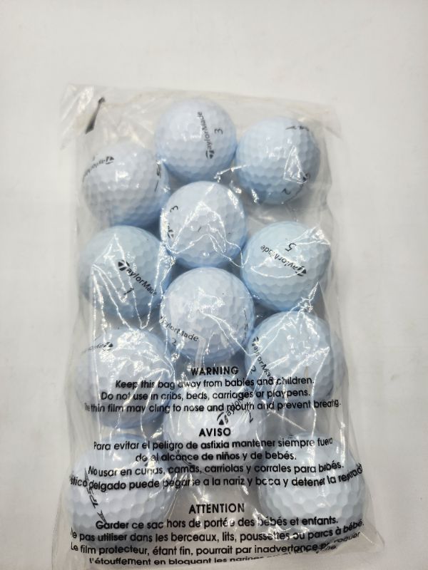 Photo 3 of 1 Dozen TaylorMade TP5X Golf Balls *Single USE Test* 