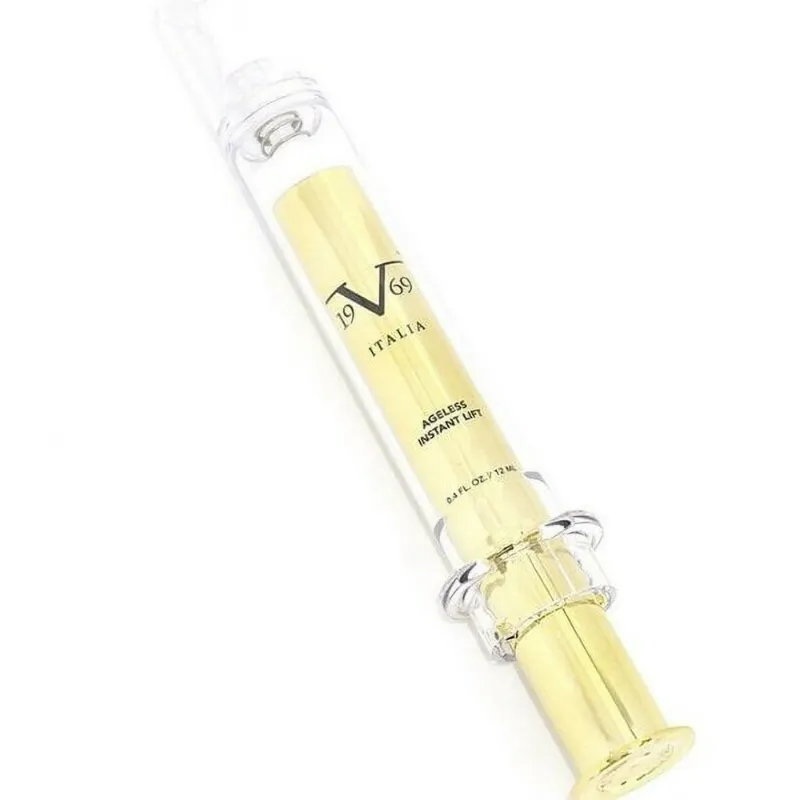 Photo 1 of 19V69 Beauty Ageless Instant Lift Syringe Doesn’t Show Your Age By Reducing Appearance Of Fine Lines Wrinkles & Aging Signs Enriched With Collagen Colloidal Platinum For Vibrancy Glow & Balance Out Stressed Skin While Boosting Elasticity & Making The Skin