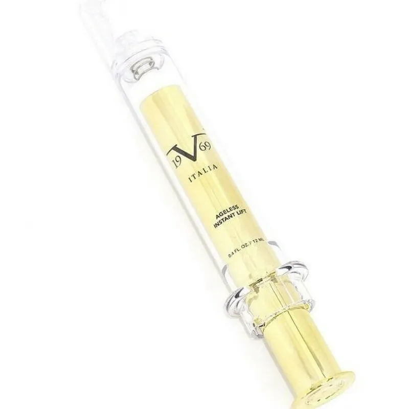 Photo 1 of  19V69 Beauty Ageless Instant Lift Syringe Doesn’t Show Your Age By Reducing Appearance Of Fine Lines Wrinkles & Aging Signs Enriched With Collagen Colloidal Platinum For Vibrancy Glow & Balance Out Stressed Skin While Boosting Elasticity & Making The Ski