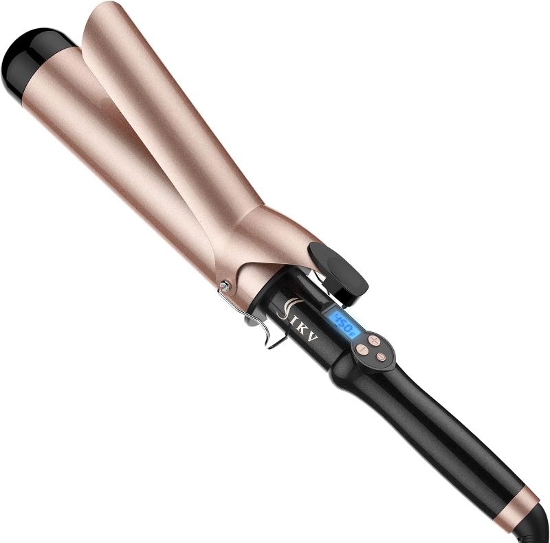 Photo 1 of 2 Inch Extra Long Barrel Curling Iron for Long Hair, Large Barrel Curling Wand Ceramic Tourmaline Dual Voltage