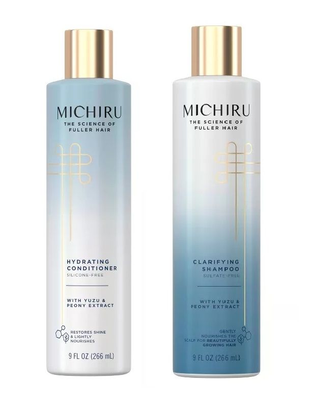 Photo 1 of Michiru Sulfate-Free Clarifying Shampoo - 9 Fl Oz & Michiru Silicone-Free Hydrating Conditioner - 9 Fl Oz
