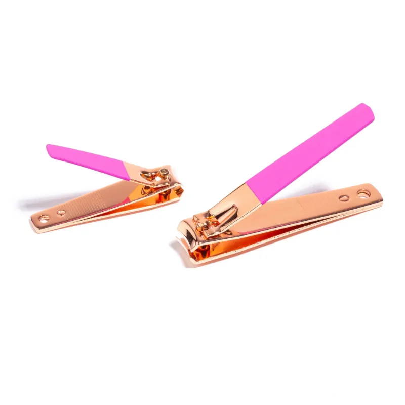 Photo 2 of Almost Famous Nail Tools Pink - Pink & Rose Gold Clip It Nail Clipper Set