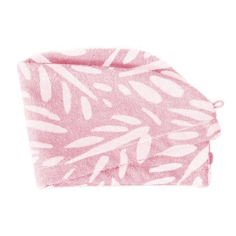 Photo 3 of 2 Pack FCB Pink Leaf Rose Oil Infused Hair Towel Turban Keeps Hair In Top Condition Improving Moisture Retention Strengthens  & Supporting Hair Growth New