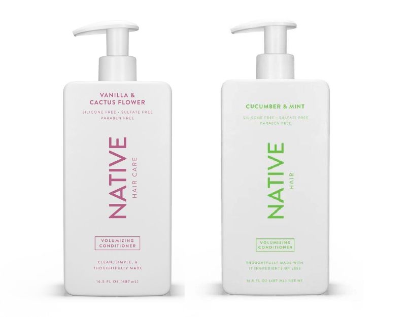 Photo 1 of Native Fall Seasonal Vanilla & Cactus Flower Conditioner &  Vegan Cucumber & Mint Natural Volume Conditioner Clean, Sulfate, Paraben and Silicone Free - 16.5 Fl Oz