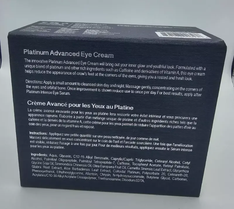 Photo 3 of Platinum Advanced Eye Cream Reduces Appearance Of Crows Feet & Unwanted Lines With Caffeine & Vitamin A New
