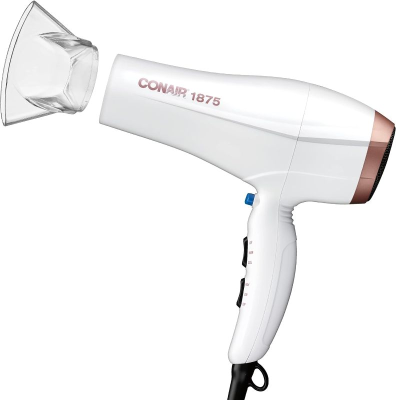 Photo 1 of Conair Double Ceramic Hair Dryer | Blow Dryer with Ionic Conditioning | Includes Concentrator