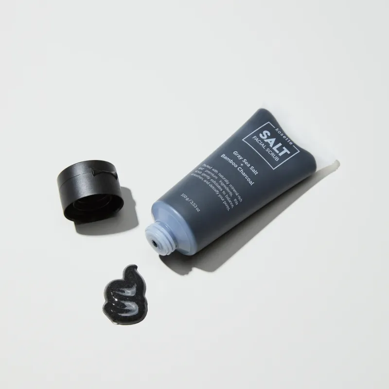 Photo 1 of Kosette Salt Facial Scrub Buff Away Dead Skin While Charcoal Detoxifies Pores & Delivers Natural Minerals To Smooth & Nourish Skin 