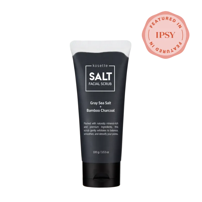 Photo 2 of Kosette Salt Facial Scrub Buff Away Dead Skin While Charcoal Detoxifies Pores & Delivers Natural Minerals To Smooth & Nourish Skin 