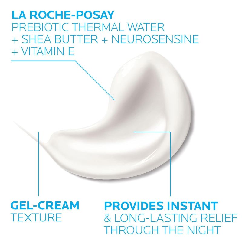 Photo 3 of La Roche-Posay Toleriane Dermallergo Night Cream for Face Intense Soothing Moisturizer with Vitamin E, Allergy Tested, for Sensitive Skin, Formerly Toleriane Ultra Night