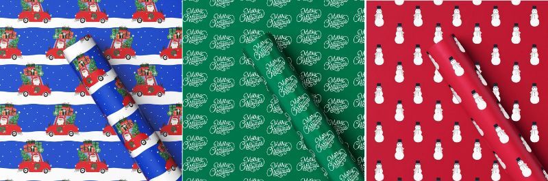 View 1 of 3 Pack Christmas Gift Wrap All 50 Sq Ft - Wondershop™