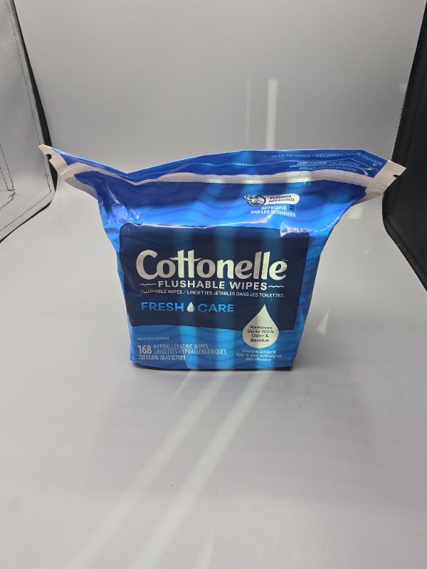 Photo 1 of Cottonelle Flushable Wet Wipes - 1 Refill Pack, 168 Total Flushable Wipes