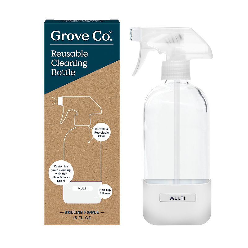 Photo 1 of Grove Co. Reusable Cleaning Glass Spray Bottle - White