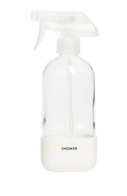 Photo 1 of Grove Co. Reusable Cleaning Glass Spray Bottle Shower Lable- White
