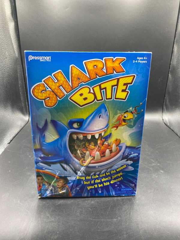 Photo 2 of Shark Bite -- Roll the Die and Fish for Colorful Sea Creatures Before the Shark Bites Game! by Pressman Blue Sky, 5"