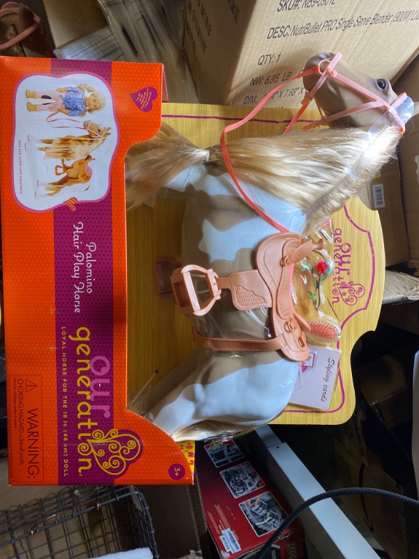 Photo 2 of Our Generation Palomino Hair Play Horse 20" Accessory Set 