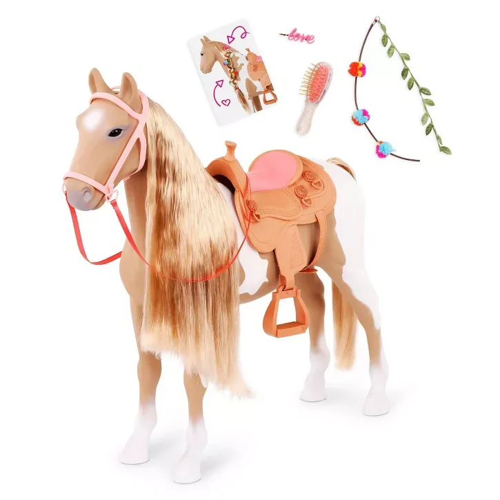 Photo 1 of Our Generation Palomino Hair Play Horse 20" Accessory Set 