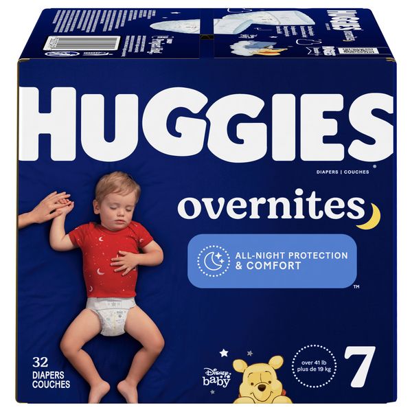 Photo 1 of Huggies Overnites Nighttime Size 7 Diapers 41+ lbs