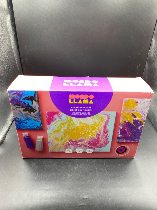 Photo 2 of Cosmically Cool Paint Pouring Kit - Mondo Llama™