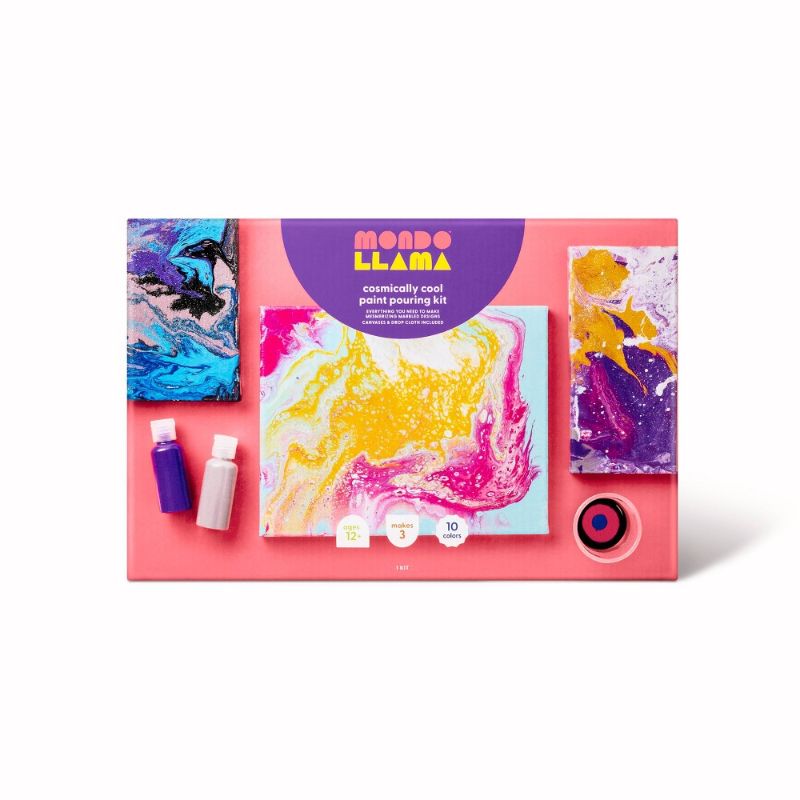 Photo 1 of Cosmically Cool Paint Pouring Kit - Mondo Llama™
