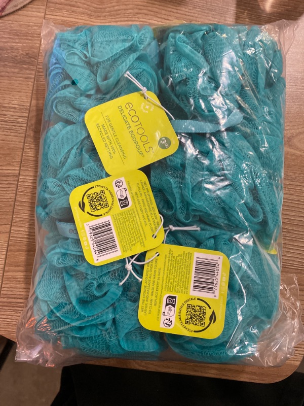 Photo 2 of 6 Pack EcoTools Delicate Ecopouf Loofah - Bright Blue