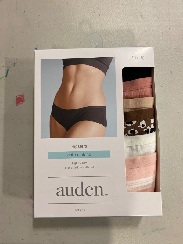 Photo 2 of Women's 6pc Hipster Underwear - Auden™ Print MIx S