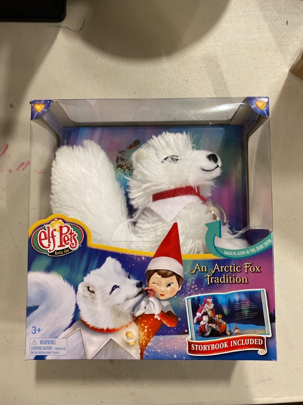 Photo 2 of Elf Pets Arctic Fox Cub Plush Set with Magical Snow Globe & Storybook. from the Creators of the Elf on the Shel