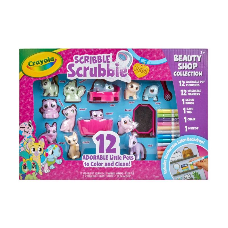 Photo 1 of Crayola Scribble Scrubbie Pets Beauty Shop Drawing and Coloring Kit
