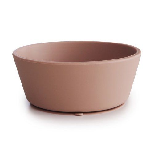 Photo 1 of Mushie Silicone Suction Bowl - Blush