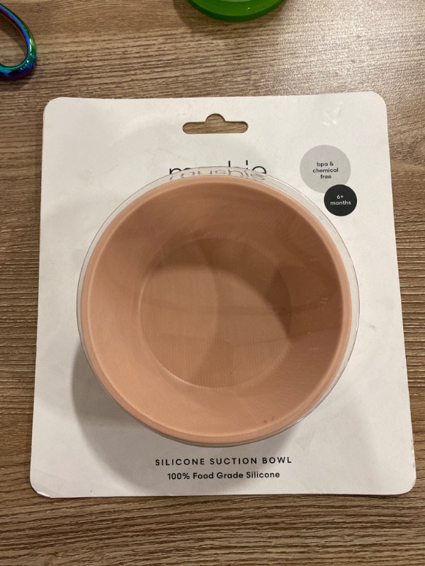 Photo 2 of Mushie Silicone Suction Bowl - Blush