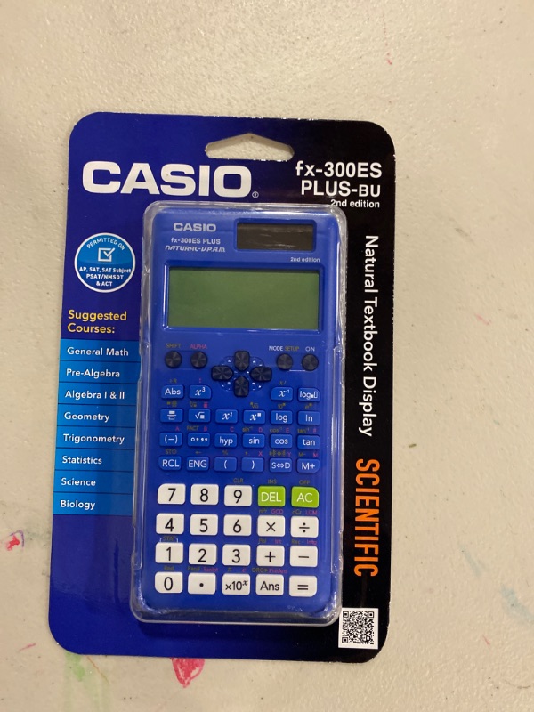 Photo 2 of Casio FX-300 Scientific Calculator - Blue