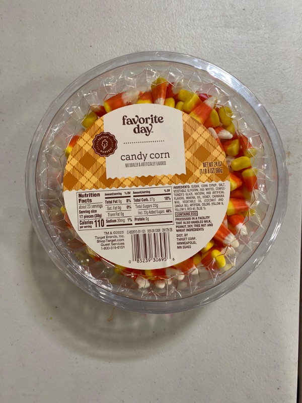 Photo 1 of Favorite Day Harvest Candy Corn Tub - 24oz - Favorite Day