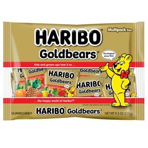 Photo 1 of 4 PACK Haribo Gold Bears Gummi Candy with Wrapped Pouches, Multipack Size, 9.5 oz

