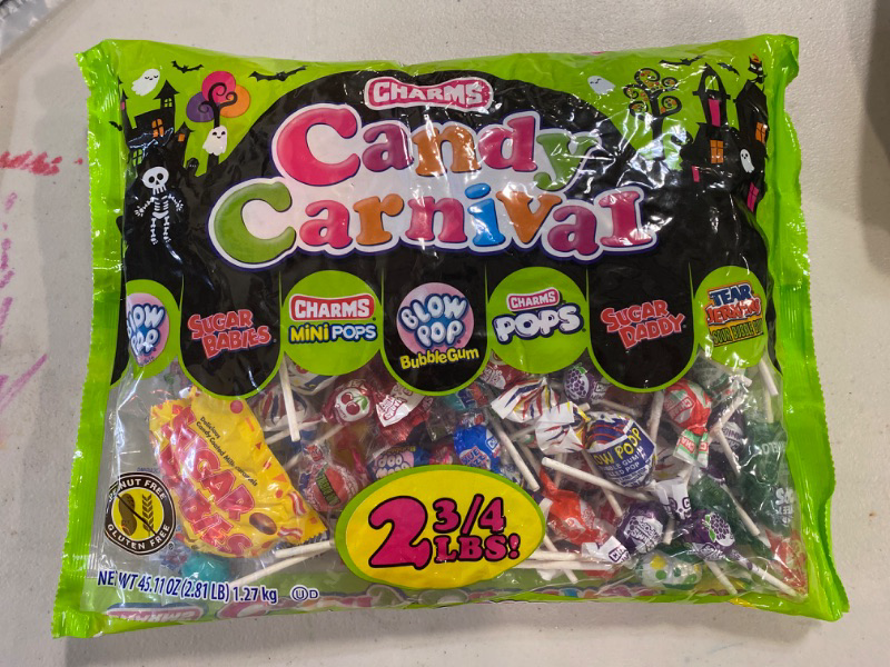 Photo 2 of Charms Candy Carnival, Fantastic Candy Variety Mix Bag, Peanut Free, Gluten Free, 43.5 oz Bag
