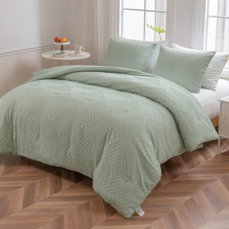 Photo 1 of LAVACHEY Queen Comforter Set,Boho Bedding Comforter Sets Extra Fluffy 