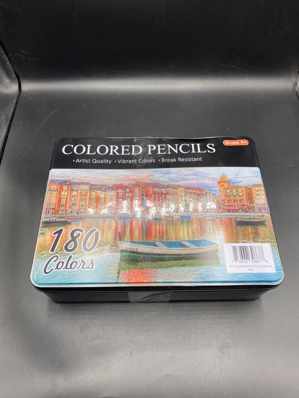 Photo 3 of Shuttle Art 180 Colored Pencils, Soft Core Coloring Pencils Set with 4 Sharpeners, Professional Color Pencils for Artists Kids Adults Coloring Sketching and Drawing 180 Colors
