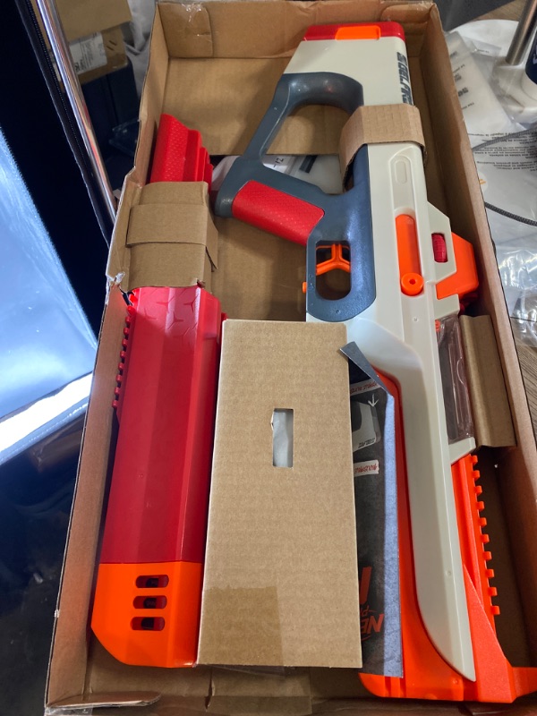 Photo 2 of Nerf Pro Gelfire Ghost Bolt Action Blaster, Removable Boost Barrel, 5000 Gel Rounds, 100 Round Integrated Hopper, Eyewear