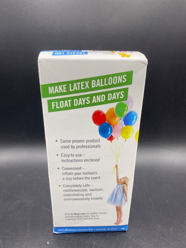 Photo 2 of Hi-Float Company Ultra with Pump Balloon Treatment, 16 oz, Multicolor