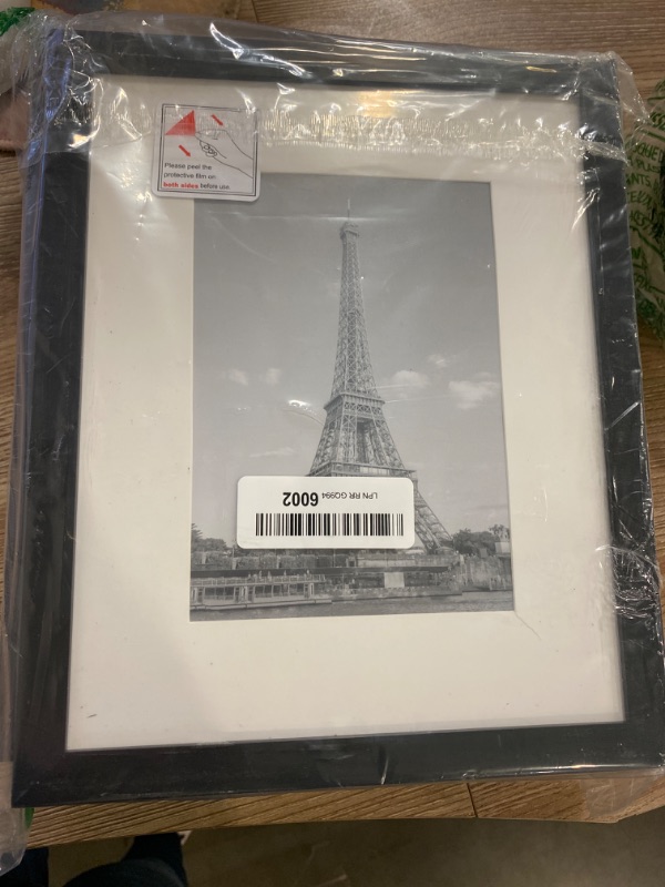Photo 1 of 5 Pack 8x10 Picture Frame Black Set with High Definition Glass Photo Frame for Desktop Display and Wall Mounting.