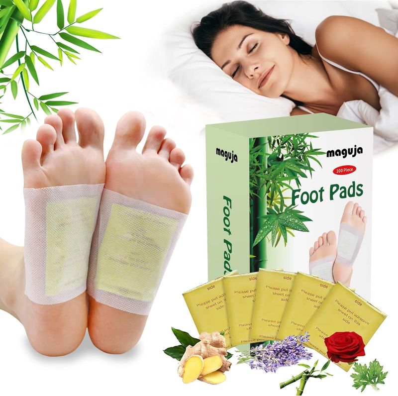 Photo 1 of 100PCS Natural Ginger Foot Pads Foot and Body Care, Sleep & Feel Better, Organic Ingredients, Unisex, Shoe Inserts