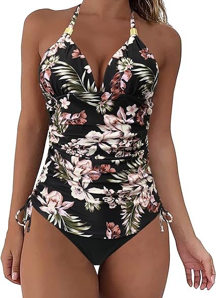 Photo 1 of SUUKSESS Women Halter Tankini Bathing Suits Sexy Slimming Tummy Control Swimsuit
SIZE LARGE