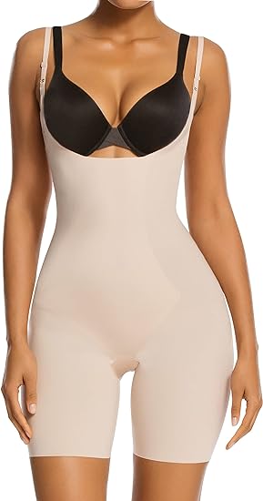 Photo 1 of SHAPERX Shapewear for Women Tummy Control Open Bust Thigh Slimmer Body Shaper
size L/XL
