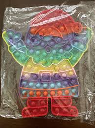 Photo 3 of Rainbow Santa Christmas Pop It , Fidget Toy