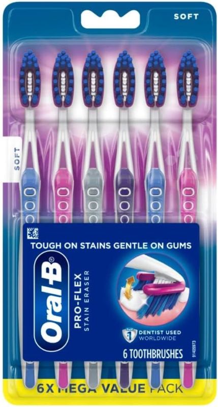 Photo 1 of Oral-B 3D White Pro-Flex Toothbrushes, Soft, 6 Count
