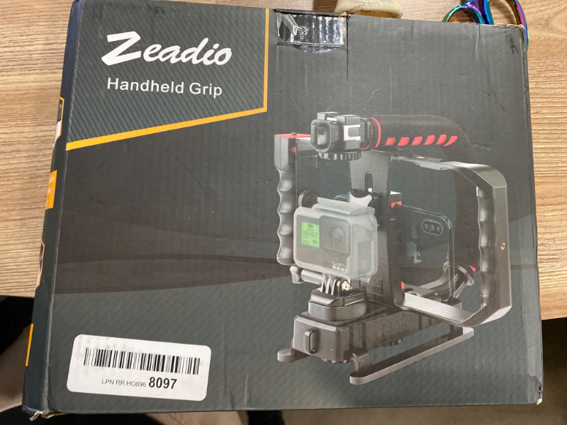 Photo 2 of Zeadio Video Action Handheld Stabilizer with Smartphone Video Rig for All Camera Action Camera And Camcorder 
