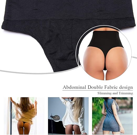 Photo 1 of Werena Tummy Control Thong Shapewear for Women Seamless Shaping Thong Panties Body Shaper Underwear
