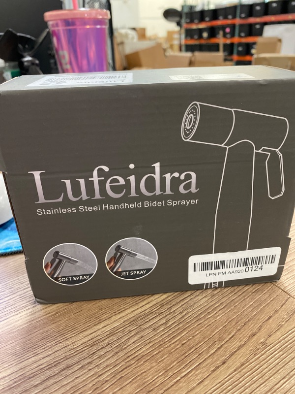 Photo 2 of LUFEIDRA Handheld Bidet Sprayer for Toilet-Adjustable Water Pressure Jet Spray with Bidet Hose for Feminine Wash, New Premium Stainless Steel Muslim Shower Toilet Bidet Cloth Diaper Sprayer Set
