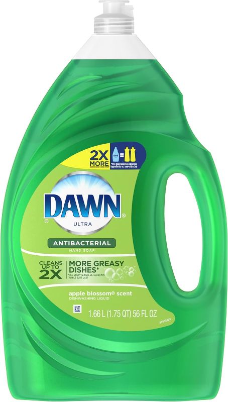 Photo 1 of Dawn Ultra Antibacterial Apple Blossom Dishwashing Liquid, 56 Fl Oz
